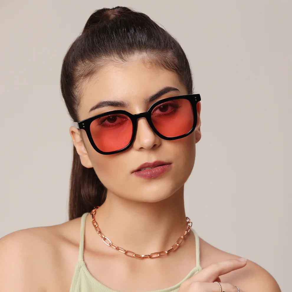 Vintage Pink Tint Wayfarer Sunglasses