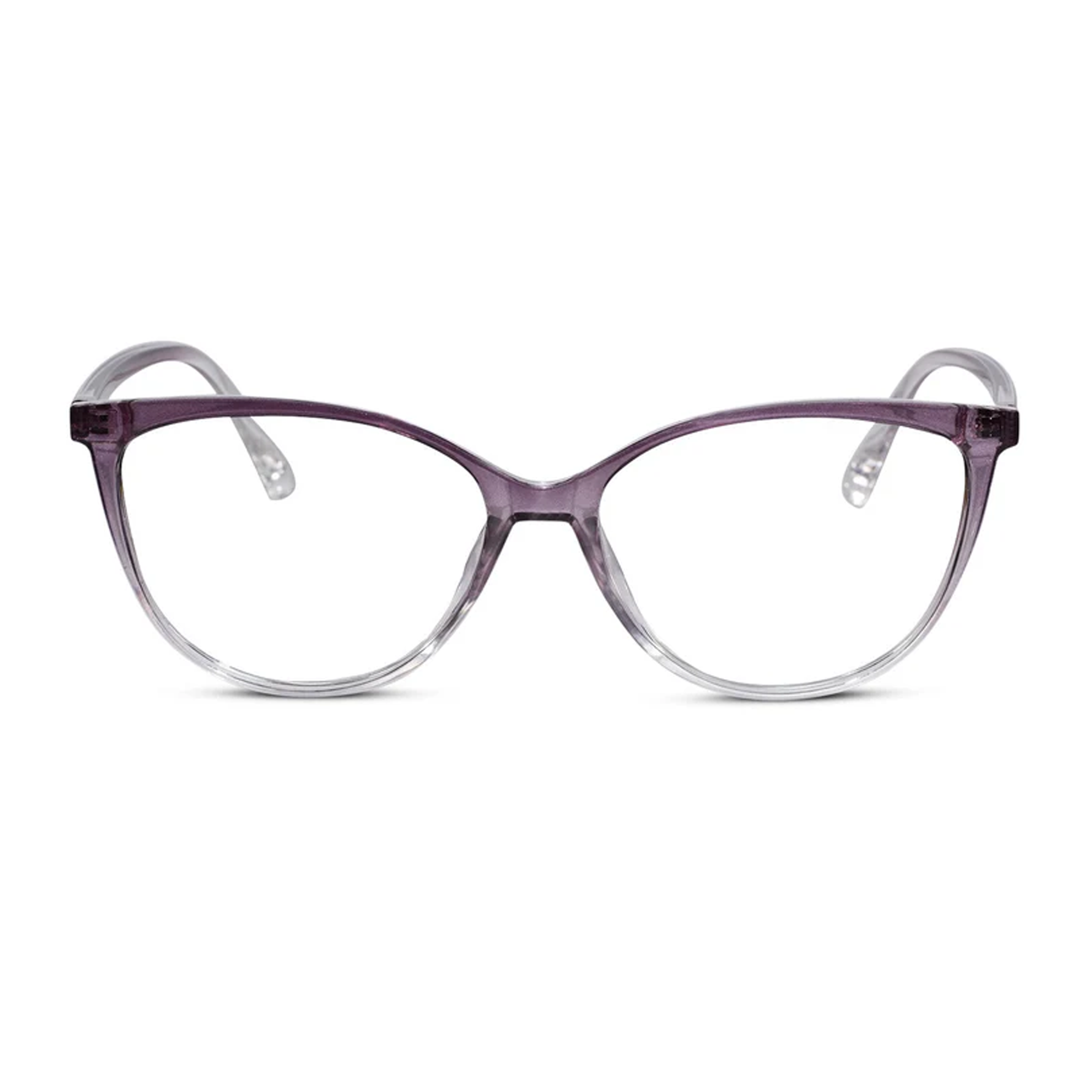 Crystal Purple Full Rim Cateye Eyeglasses For Women