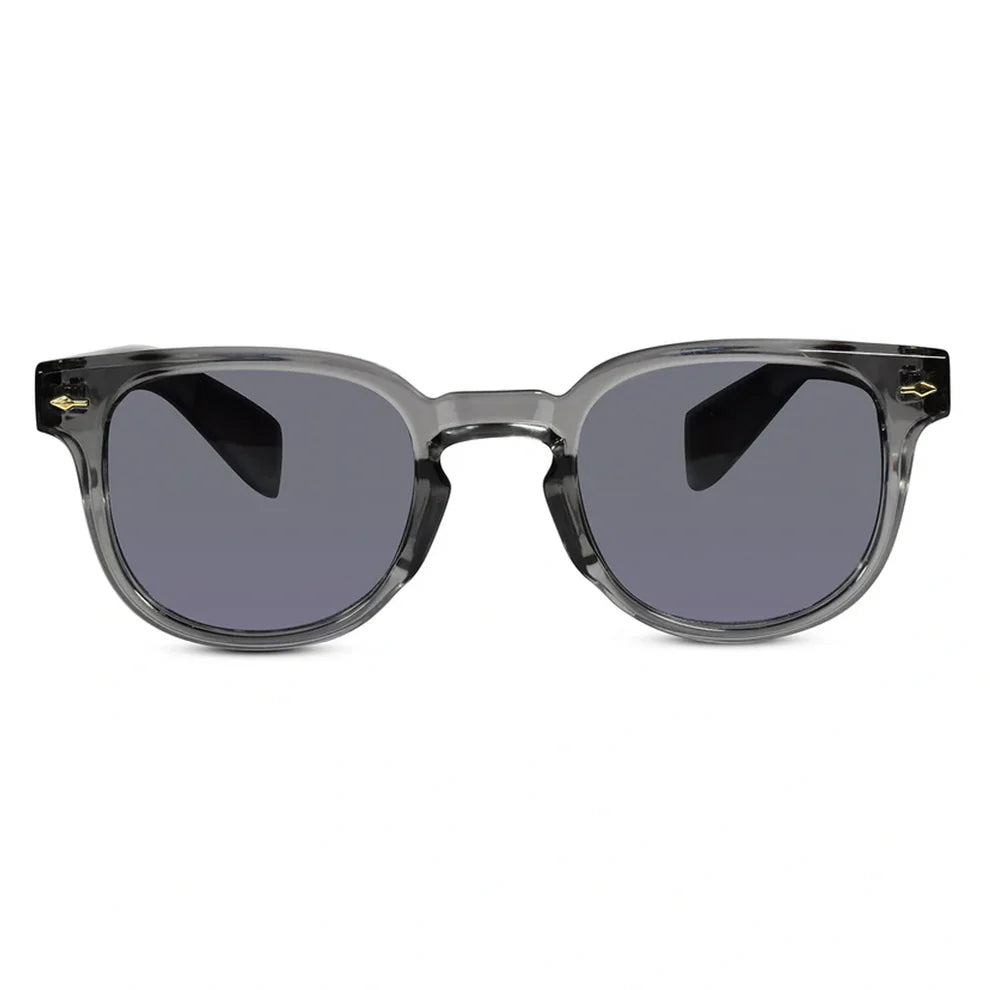 Grey Bold Rectangular Sunglasses For Men & Women