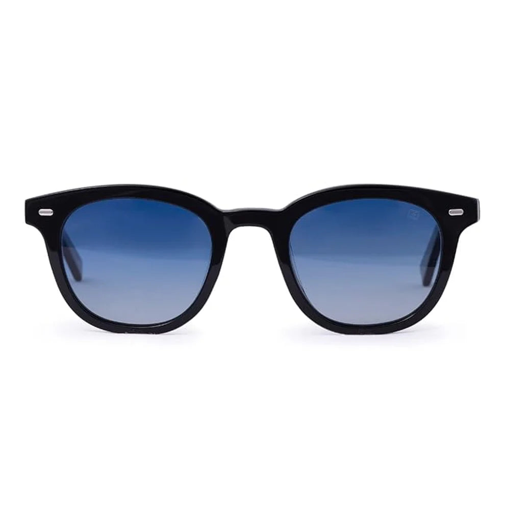 Black Blue Tint Acetate Wayfarer Sunglasses