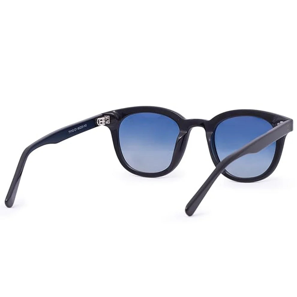 Black Blue Tint Acetate Wayfarer Sunglasses