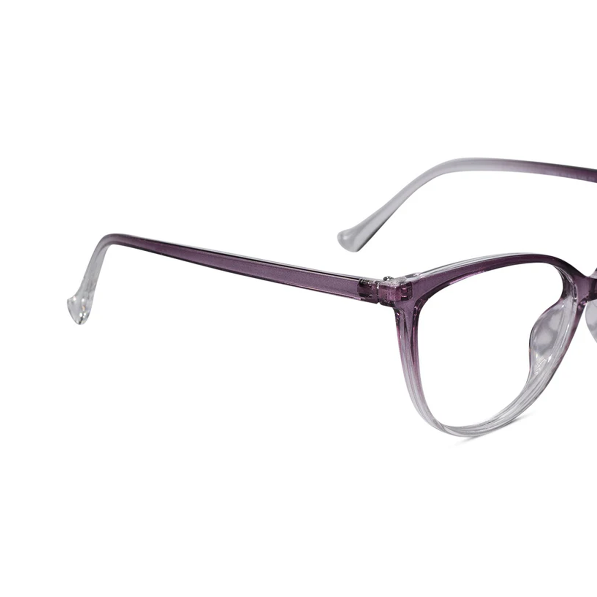 Crystal Purple Full Rim Cateye Eyeglasses For Women