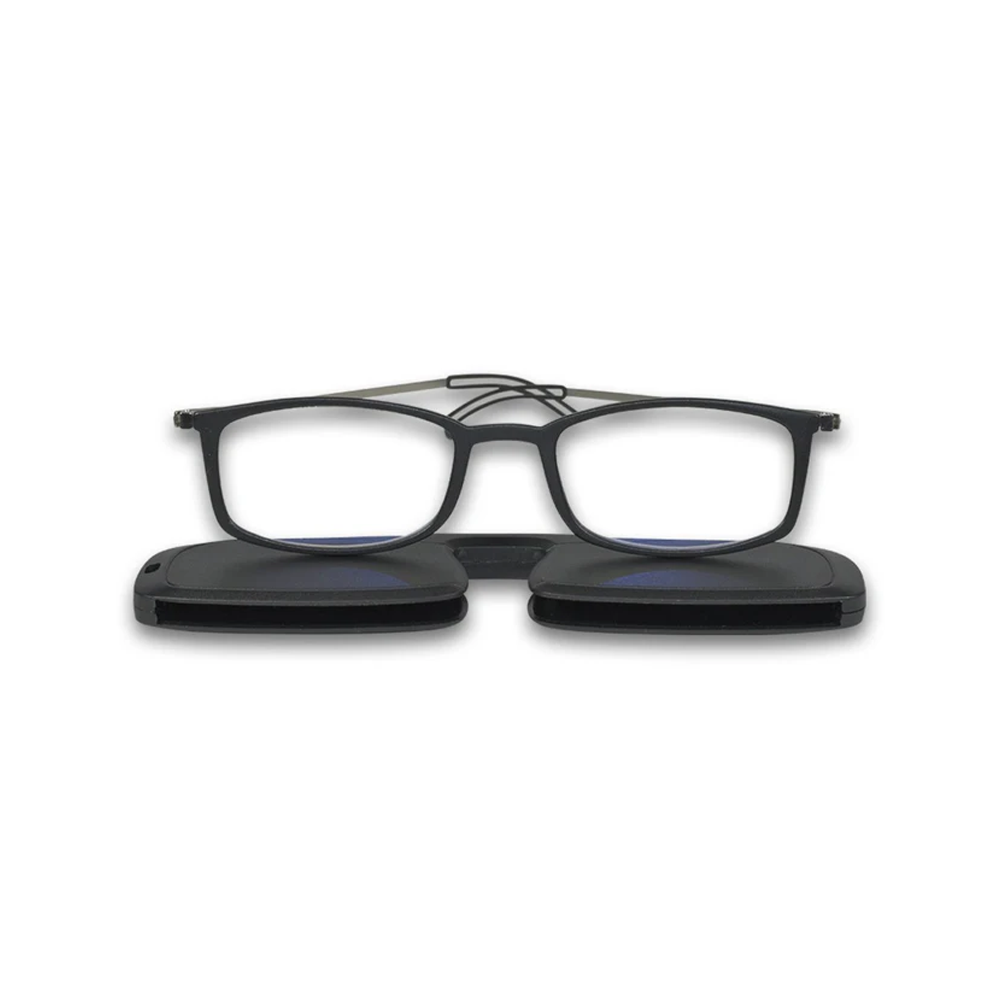 Black Rectangular Reading Glasses For Men & Women