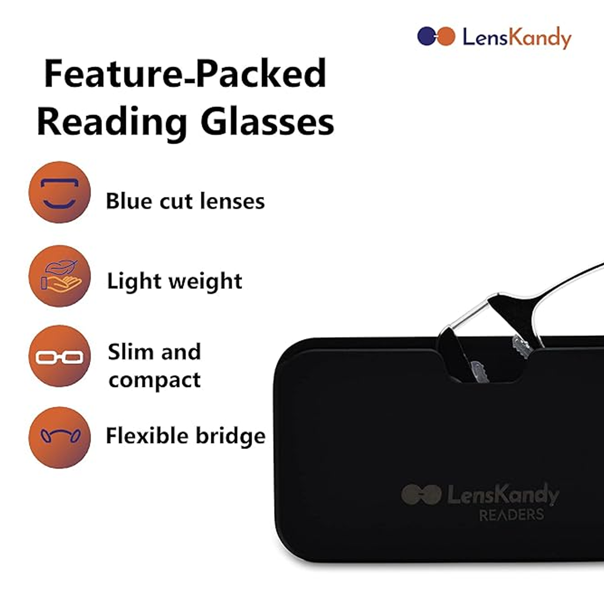 Nose Clip Reading Glasses For Men & Women