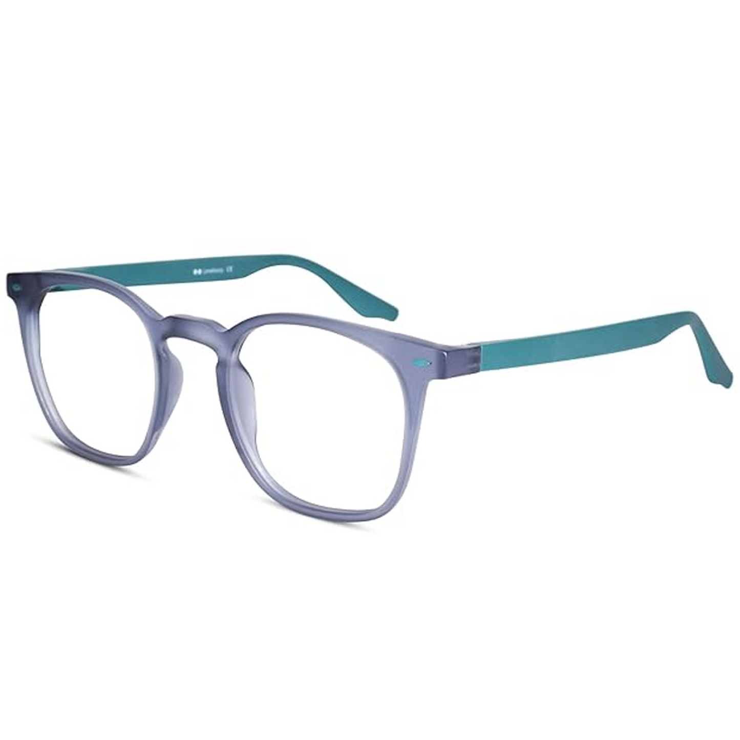 Rectangular Blue Cut Computer Glasses For Eye Protection | UV Protection Zero Power, Antiglare & Blue Light Filter Glasses | Men & Women | Medium | 04