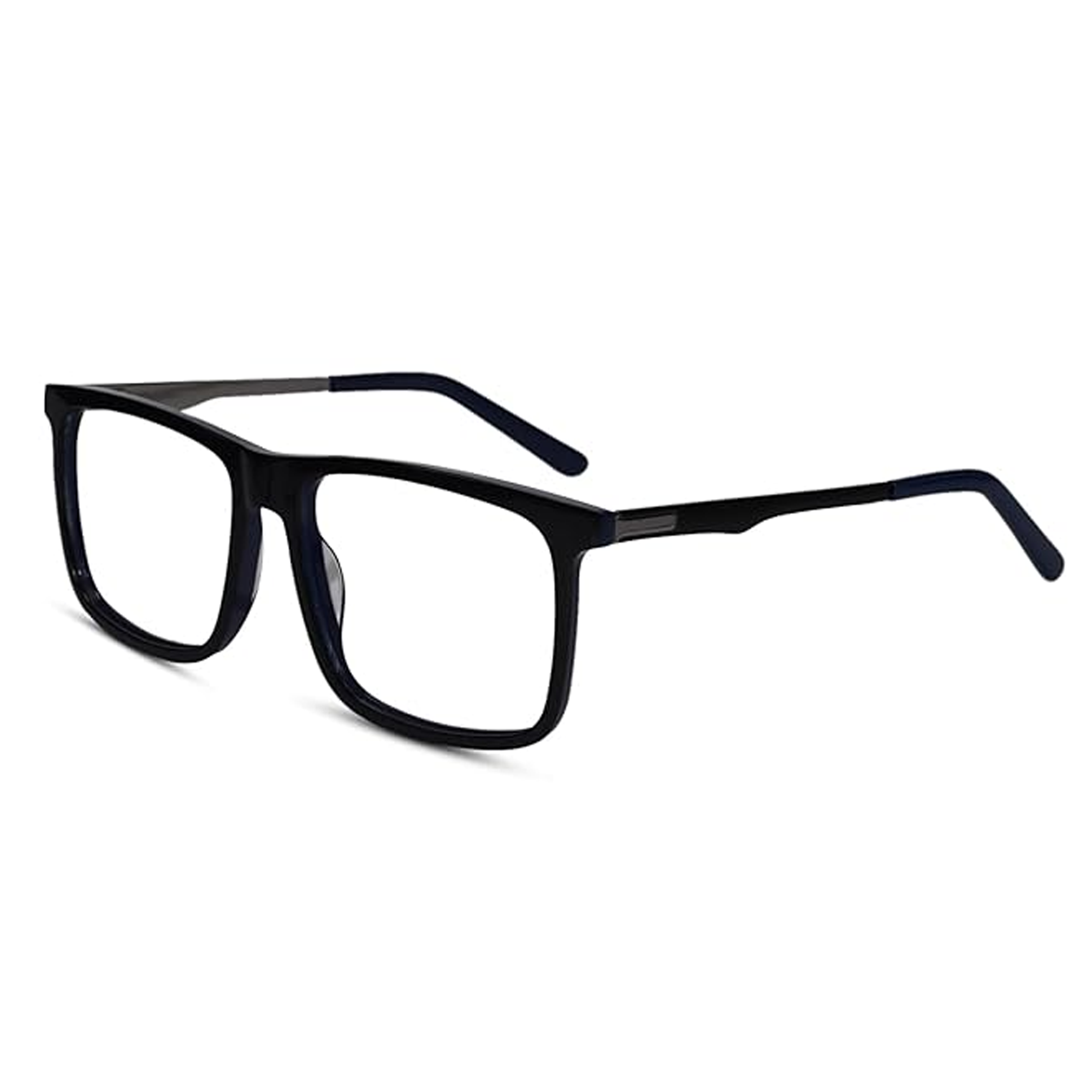 Black Rectangular Customized Reading Glasses  For Men & Women