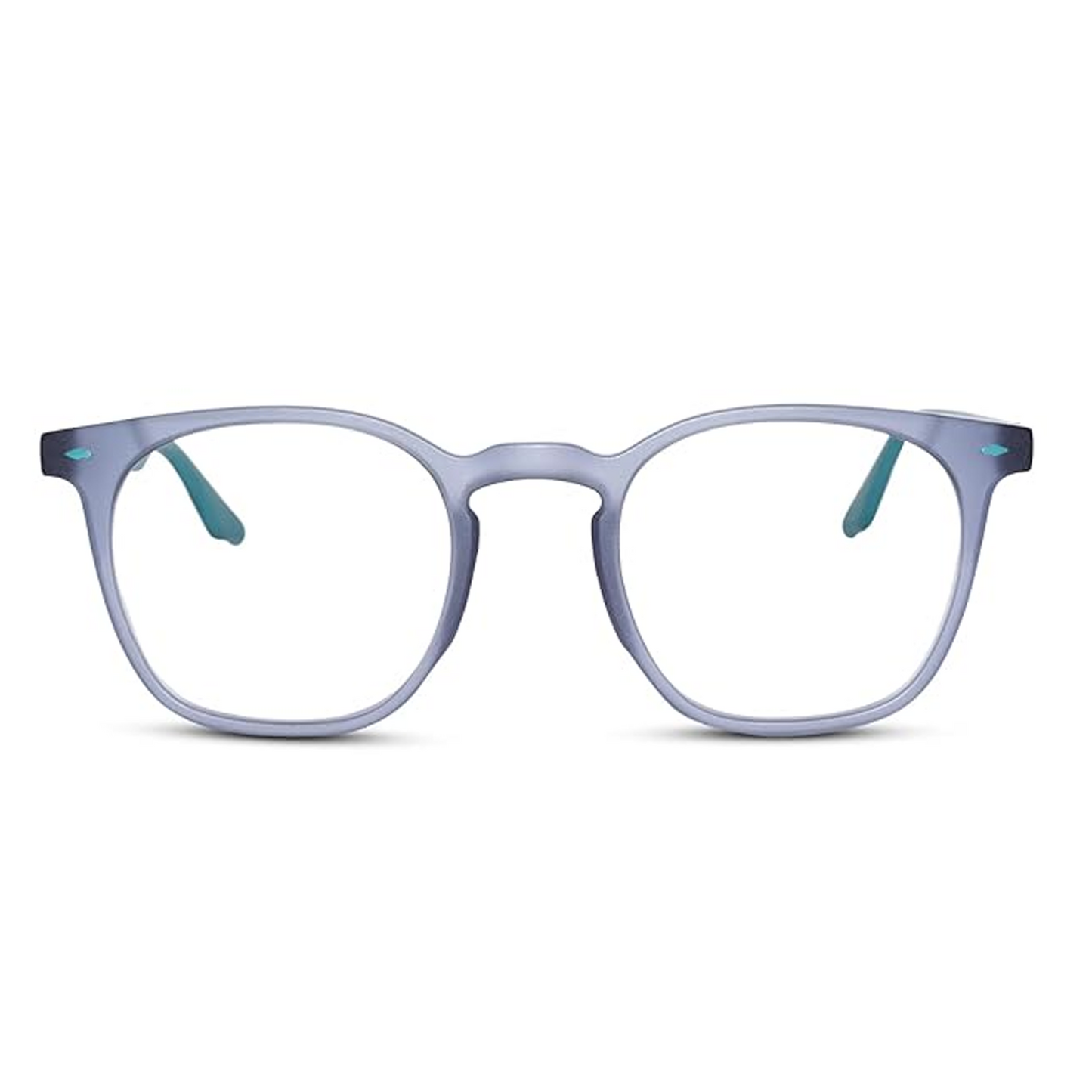 Rectangular Blue Cut Computer Glasses For Eye Protection | UV Protection Zero Power, Antiglare & Blue Light Filter Glasses | Men & Women | Medium | 04