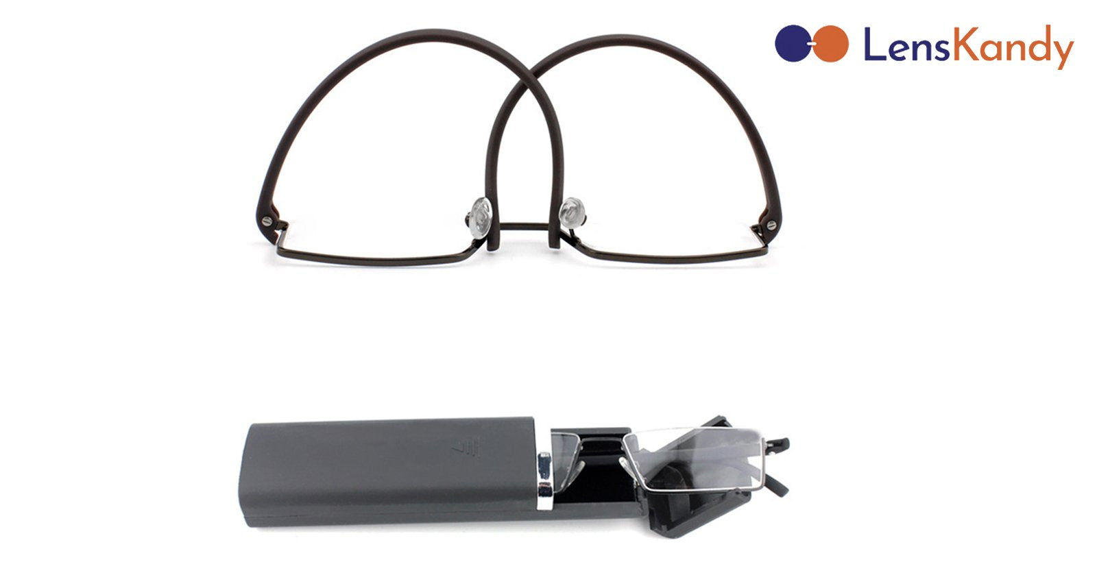 Readers Matte Black Half Rim Rectangle