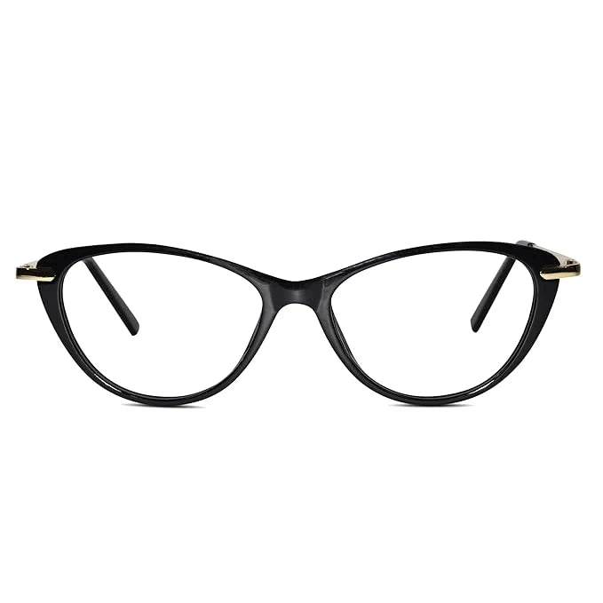 Black Golden Cat eye Power Eyeglasses