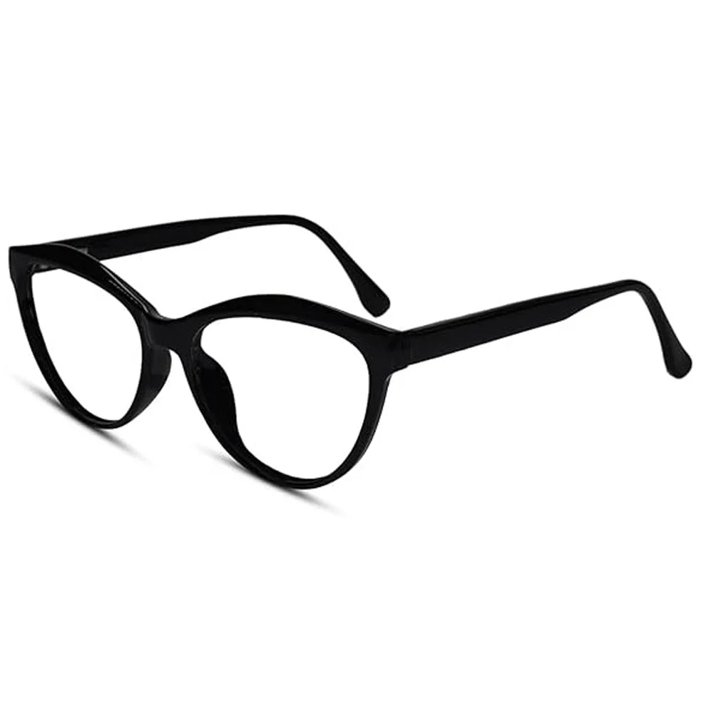 Black Cateye Power Glasses for Women