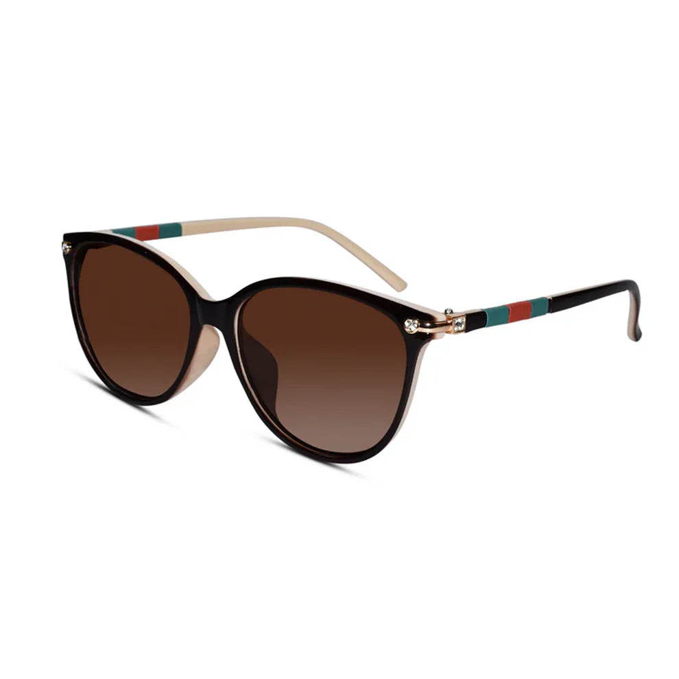 Polarized Cat eye Brown Sunglasses For Women