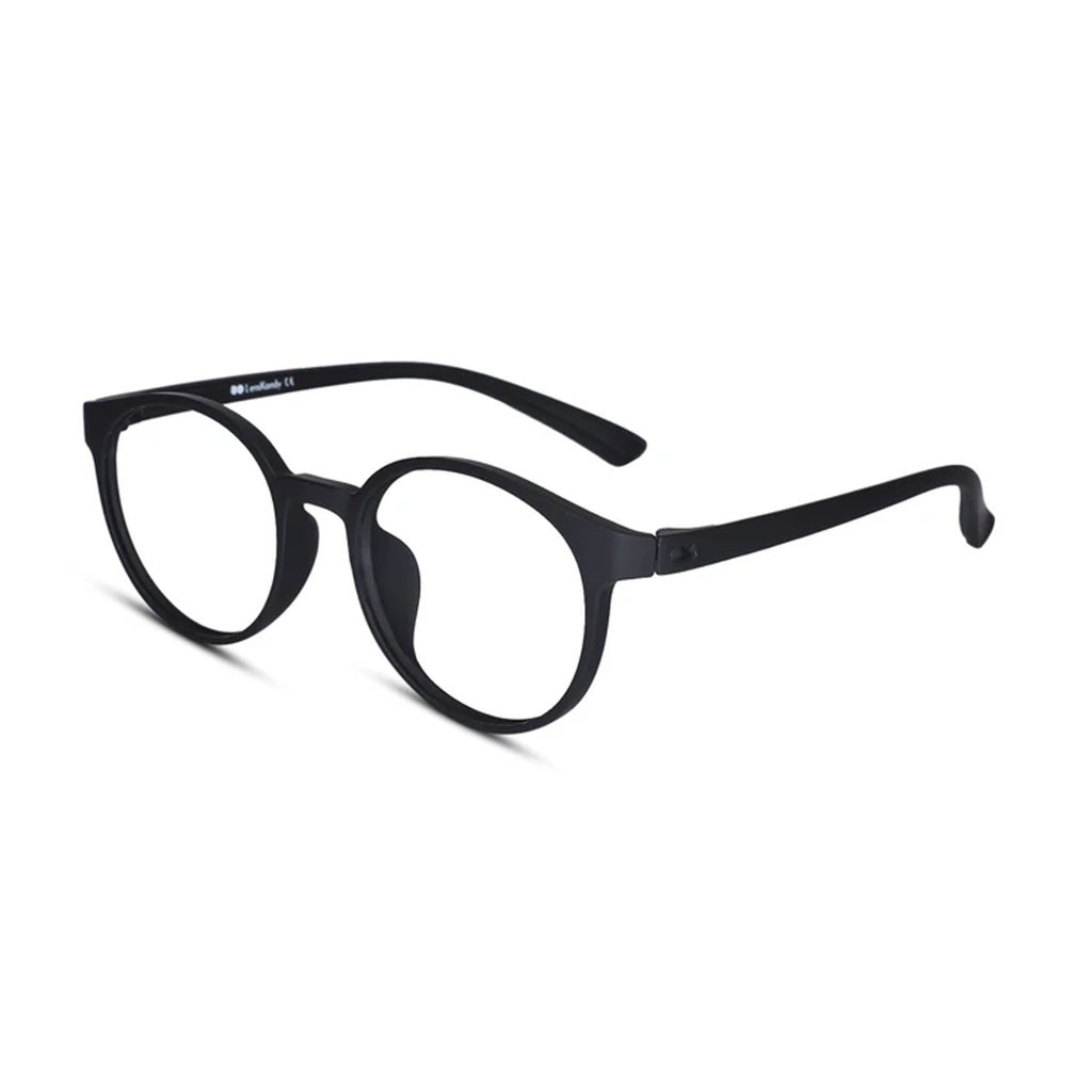 Matt Black Round Bi-Focal Reading Glasses for Men & Women