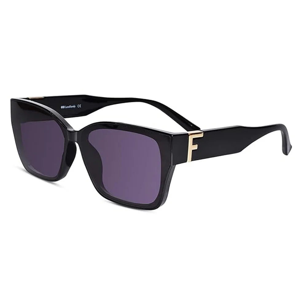 Black Rectangular Sunglasses For Men & Women