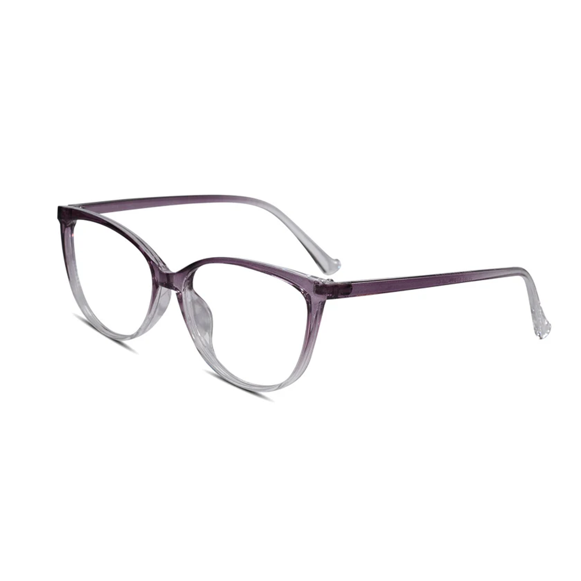 Crystal Purple Full Rim Cateye Eyeglasses For Women