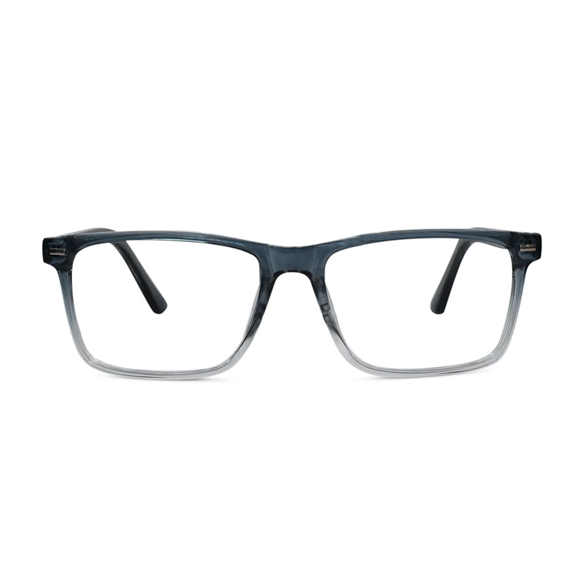 Dual Tone Crystal Blue Rectangular Reading Glasses