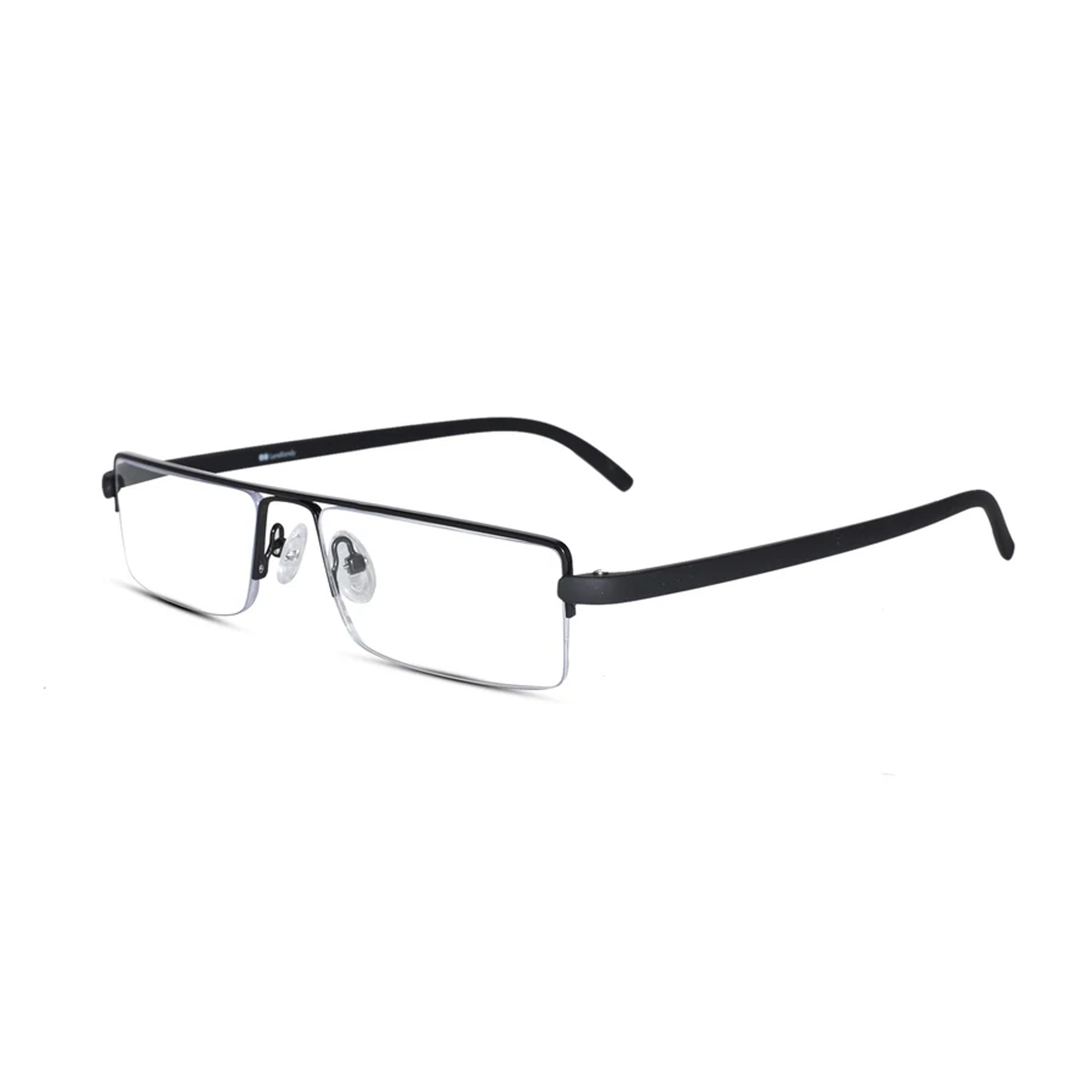 Readers Matte Black Half Rim Rectangle