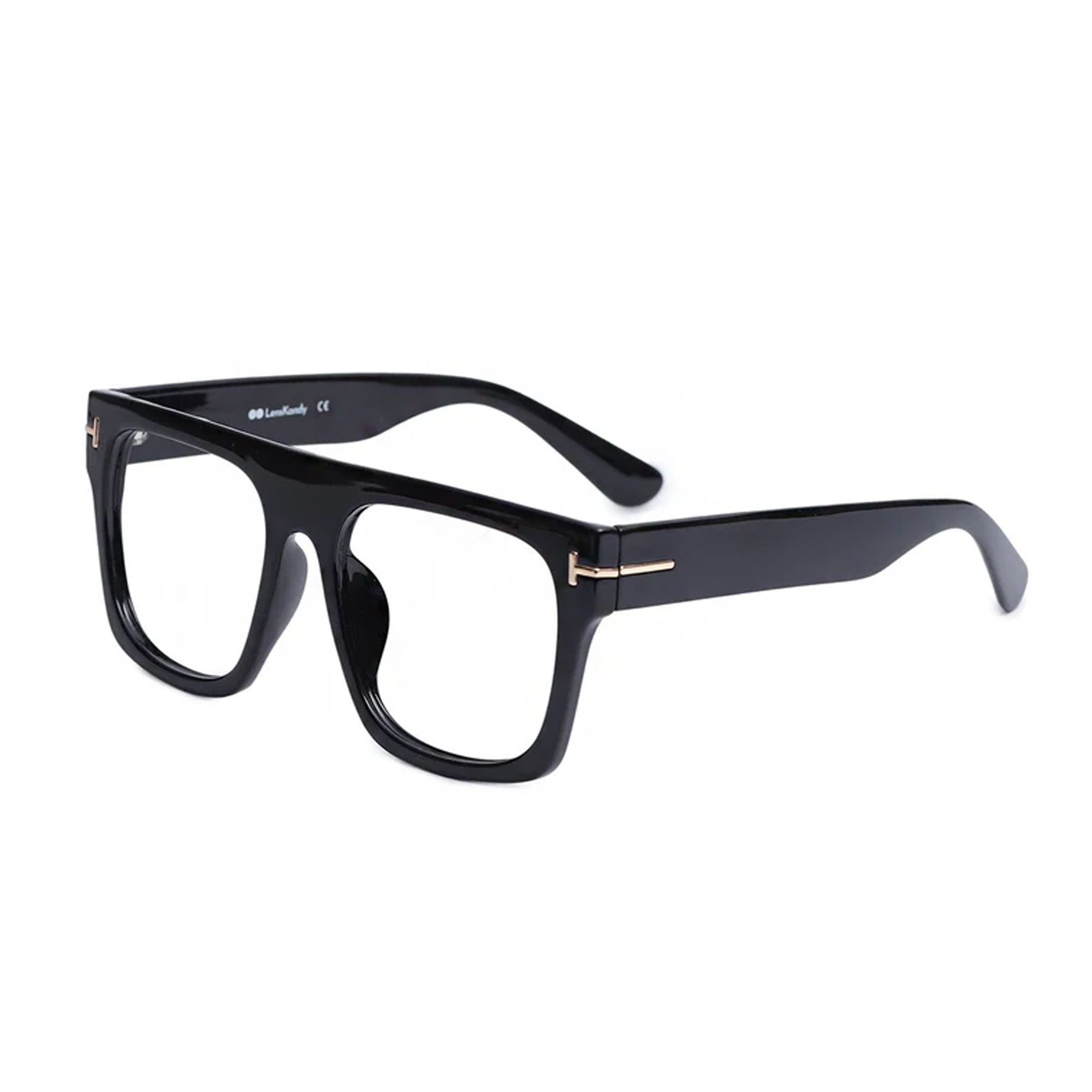 Bold Designer Wayfarer Black Full Rim Eyeglasses