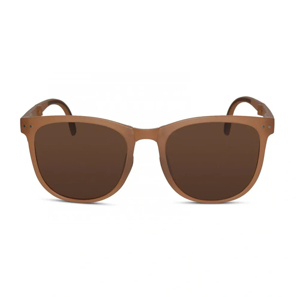 Foldable Matt Brown Wayfarer Sunglasse