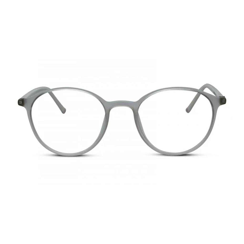 VINTAGE  Ultra Light Matt White Round Eyeglasses