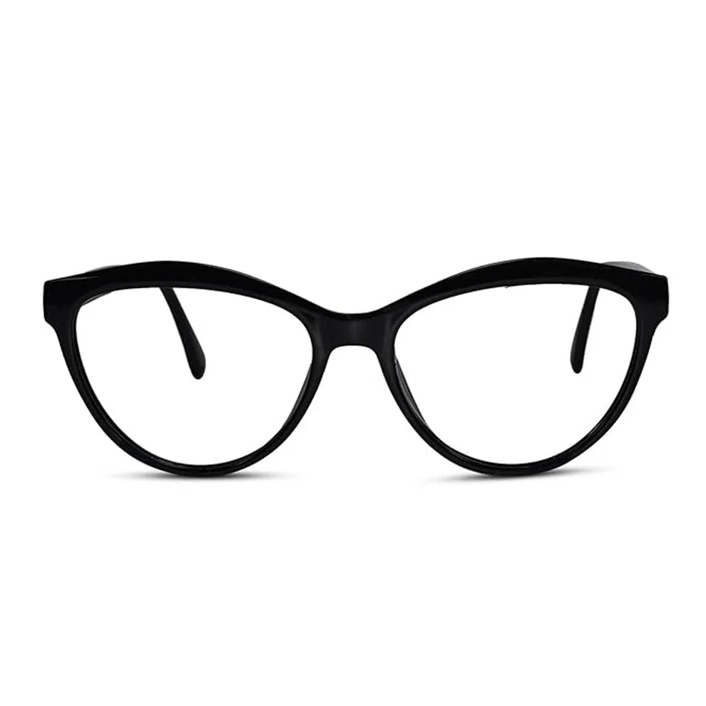 Black Cateye Power Glasses for Women