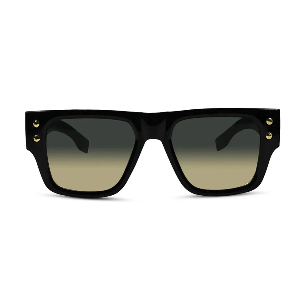 Stylish Bold Tint Rectangular Brown Sunglasses