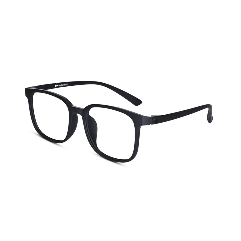 Matt Black Rectangular Bi-Focal Reading Glasses for Men & Women