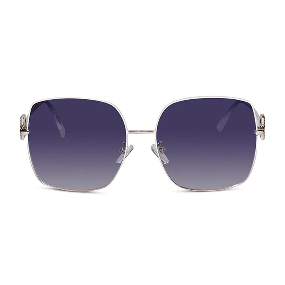 Designer Oversize White Square Sunglasses