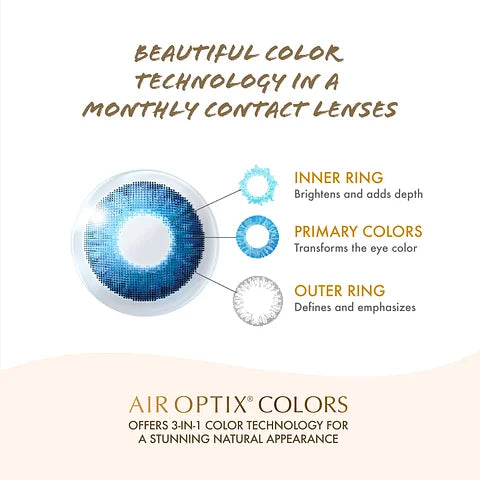 Air Optix Colors Contact Lens Brilliant Blue 2LP