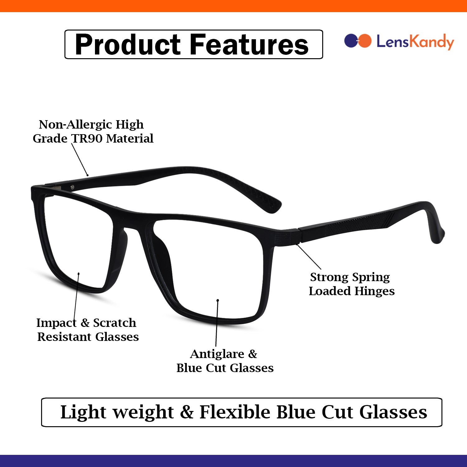 Rectangular Reading Glasses For Men & Women