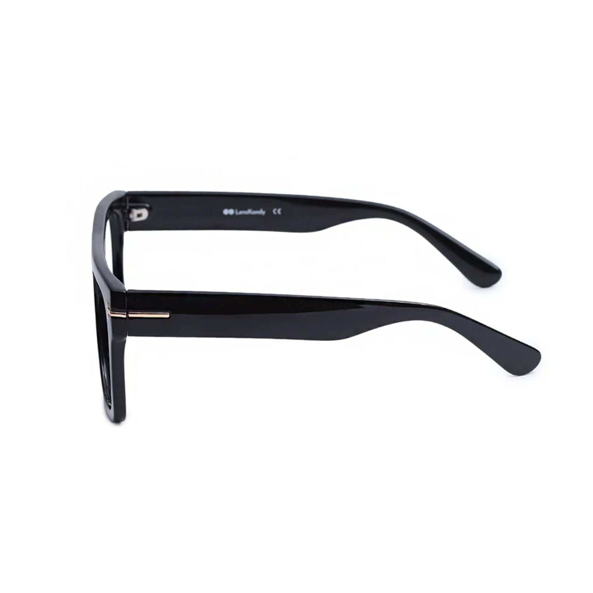 Bold Designer Wayfarer Black Full Rim Eyeglasses