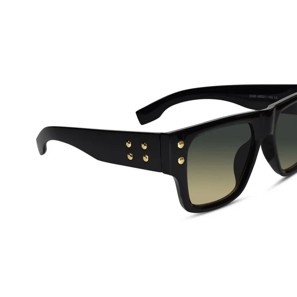 Stylish Bold Tint Rectangular Brown Sunglasses