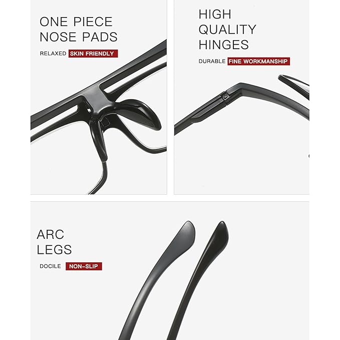 Flip-up Design Black Full Rim Reading Glasses