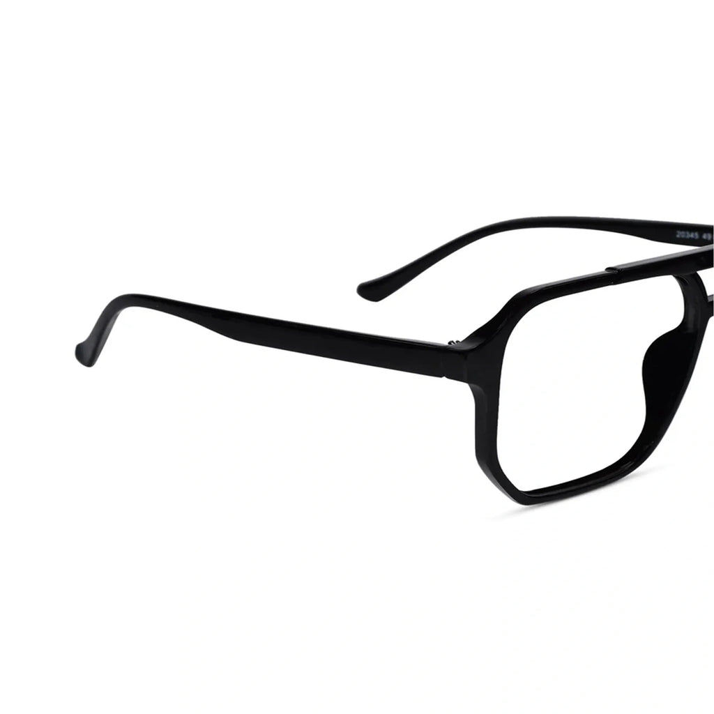 Black Marshall Hexagonal  Eyeglasses For Men