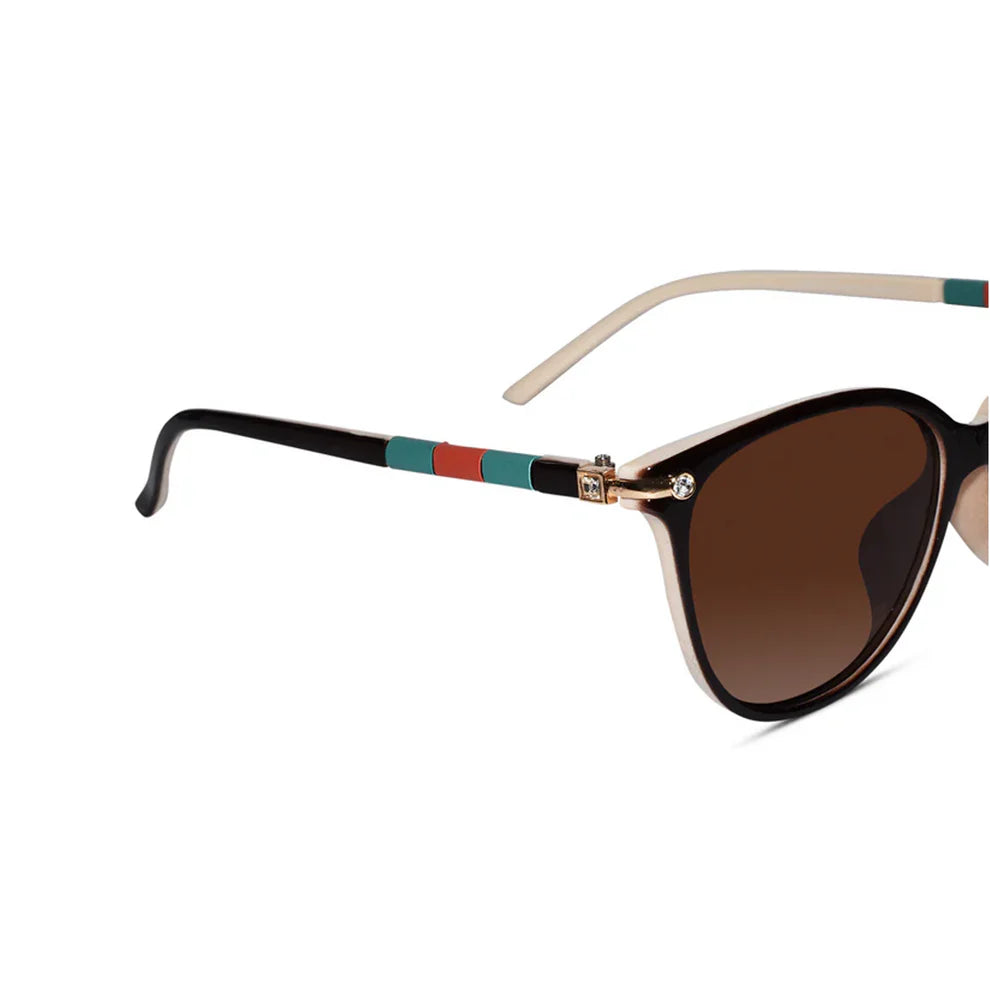 Polarized Cat eye Brown Sunglasses For Women