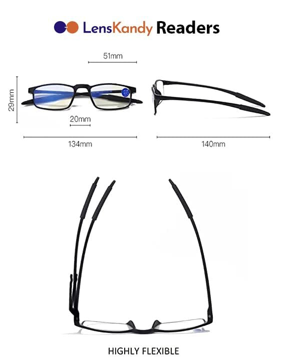 Matt Black Near Vision  Reading Glasses For Men & Women
