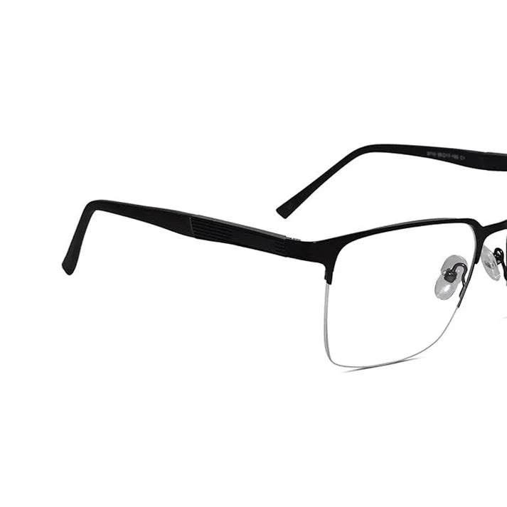 Black Rimless Computer Glasses & Eyeglasses For Men & Women