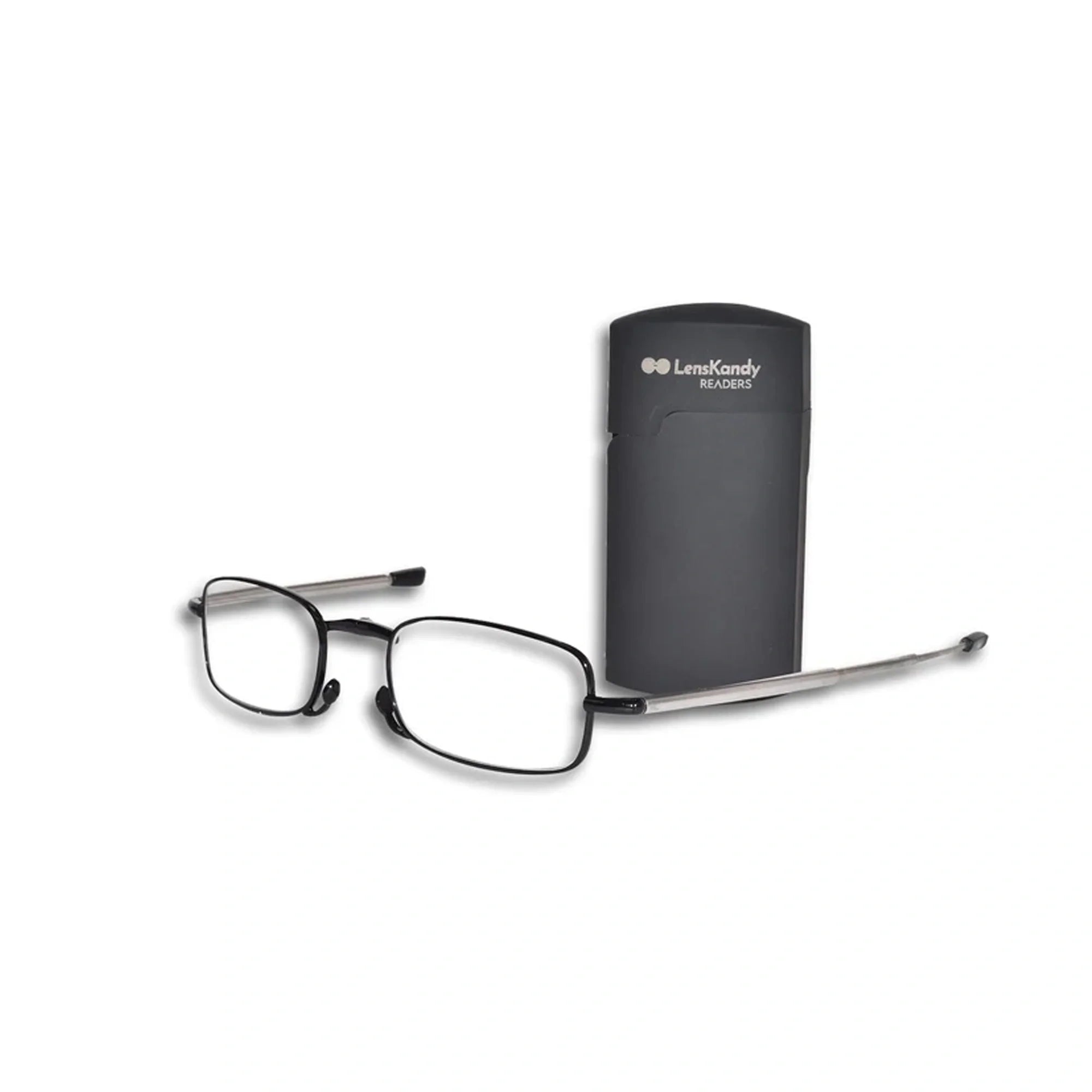 Grey Full Frame Foldable Rectangle Reading Glasses