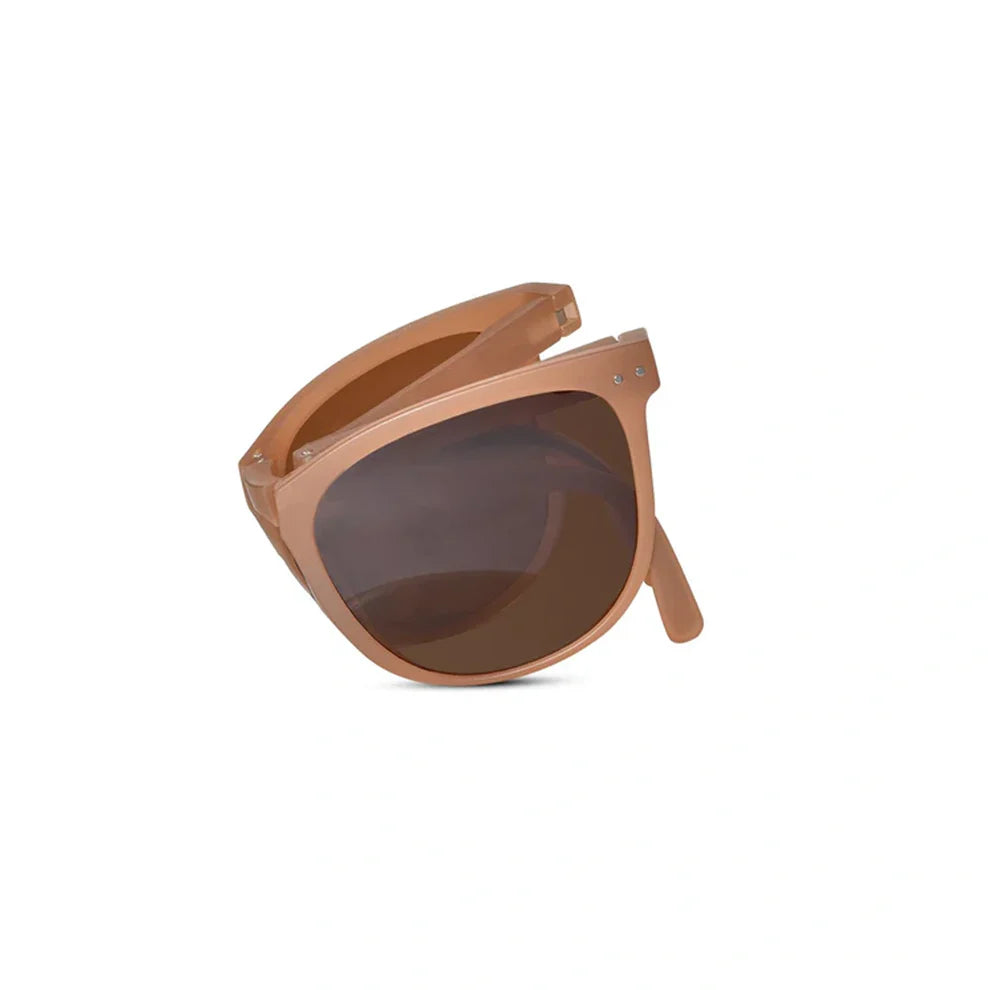Foldable Matt Brown Wayfarer Sunglasse