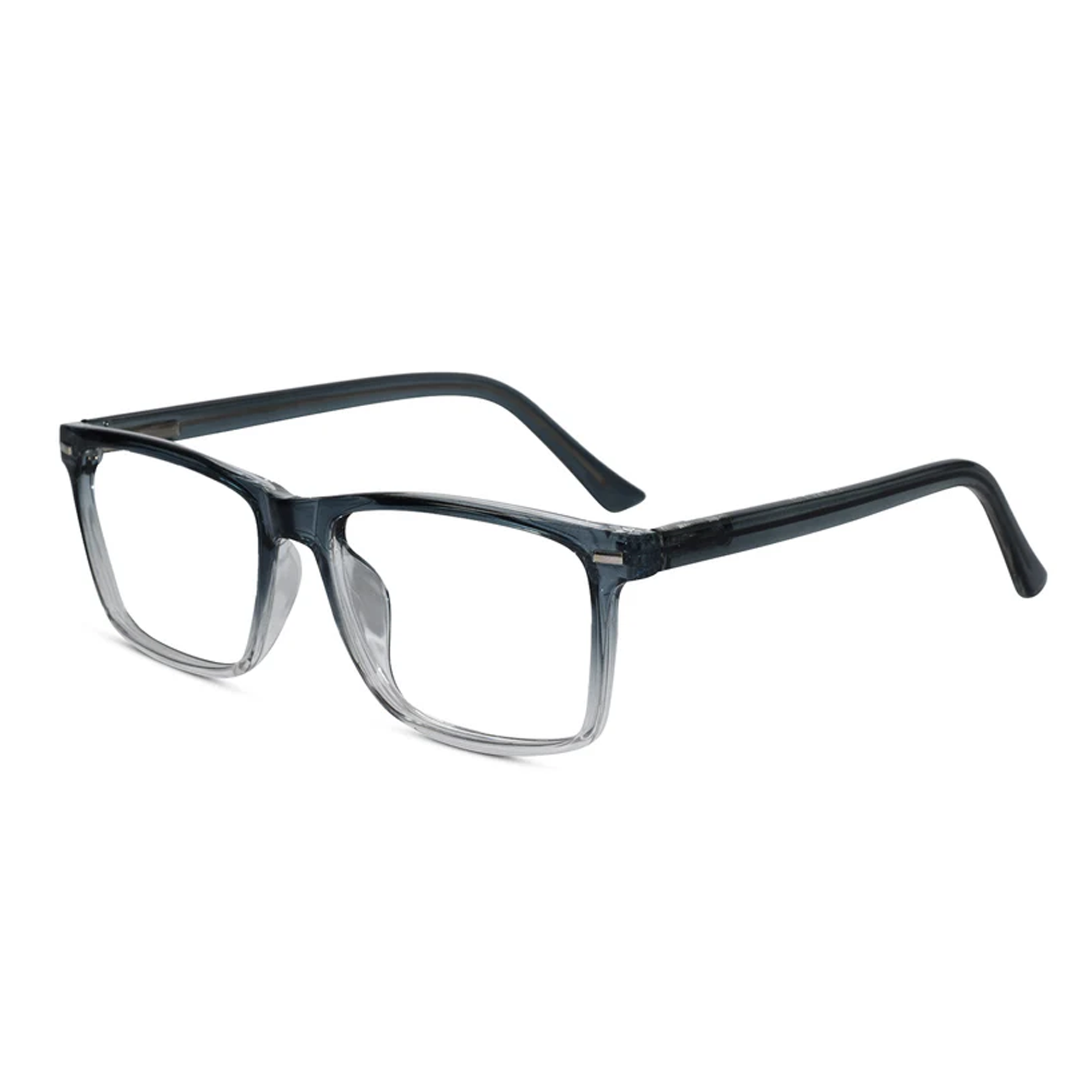 Dual Tone Crystal Blue Rectangular Reading Glasses