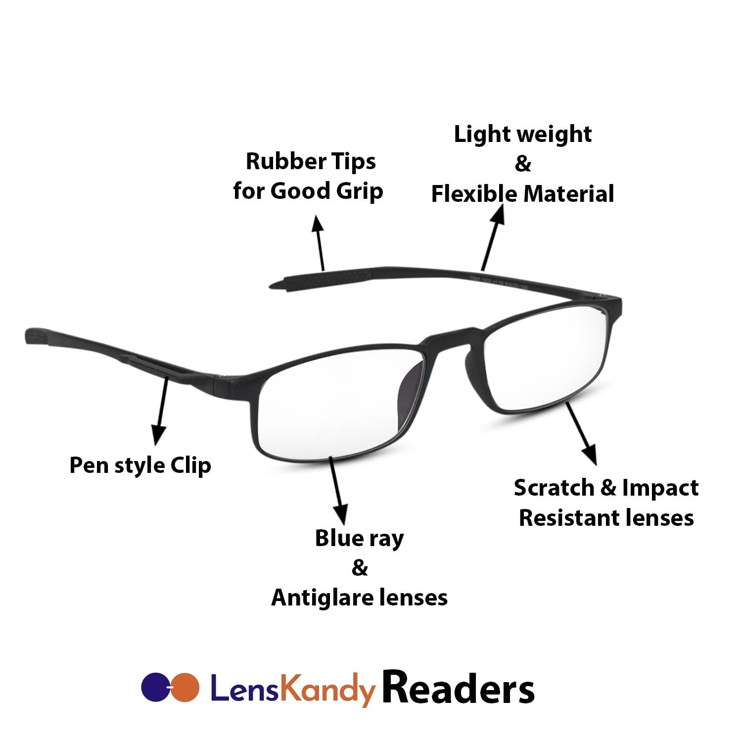Matt Black Near Vision  Reading Glasses For Men & Women