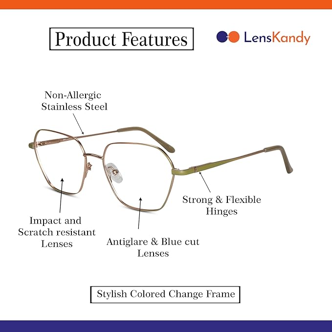 Color changing frame with Computer glasses for  For women
