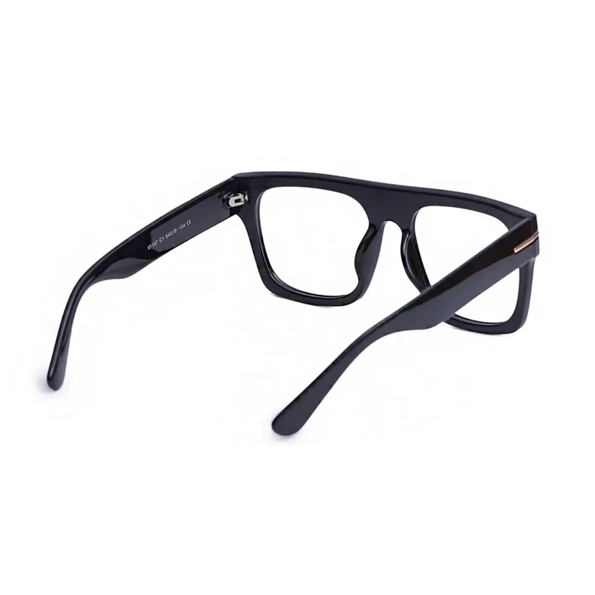 Bold Designer Wayfarer Black Full Rim Eyeglasses