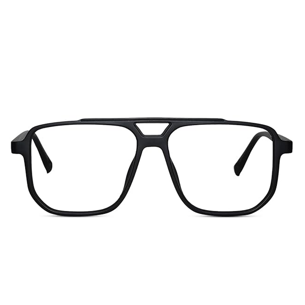 Blue Cut  Photochromic Lens with Anti Glare and  Rectangular Men