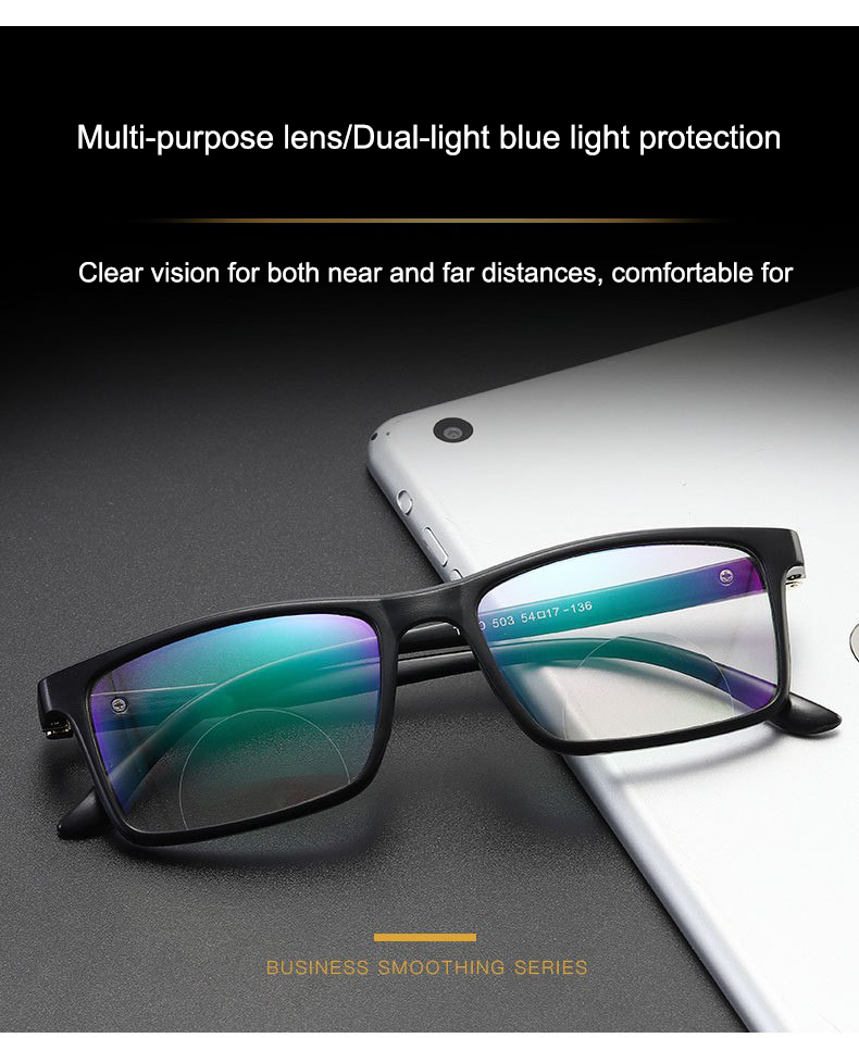Bi-Focal Brown Tint full Frame Flexible One Power Reading Glasses(1BFRG3)