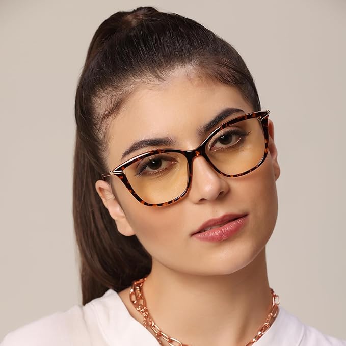 Animal Print Cateye  Power Eyeglasses & Computer Glasses For Women