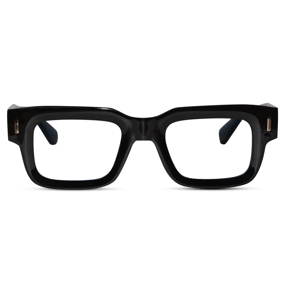 Bold Grey Wayfarer Eyeglasses For Men & Women