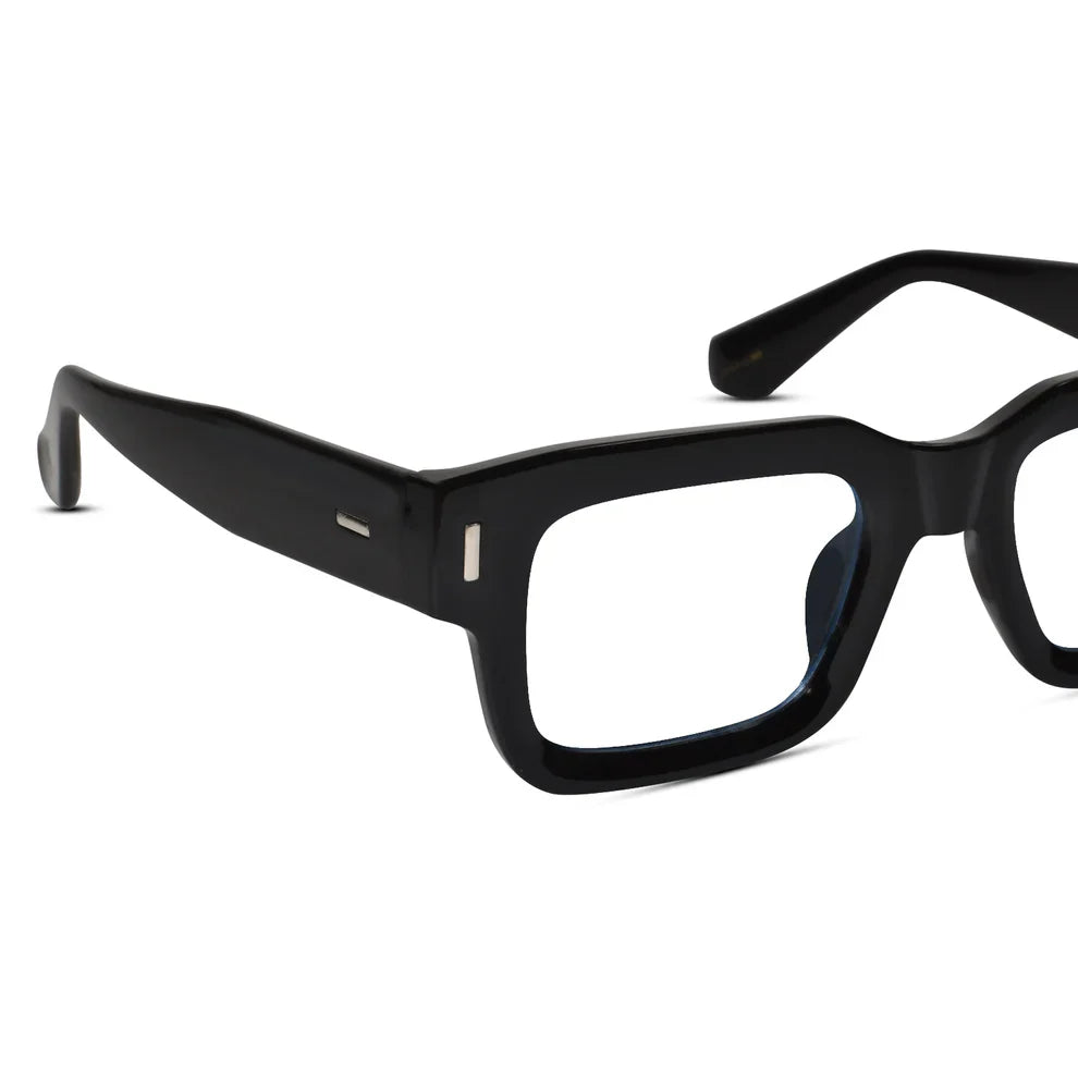 Bold Grey Wayfarer Eyeglasses For Men & Women