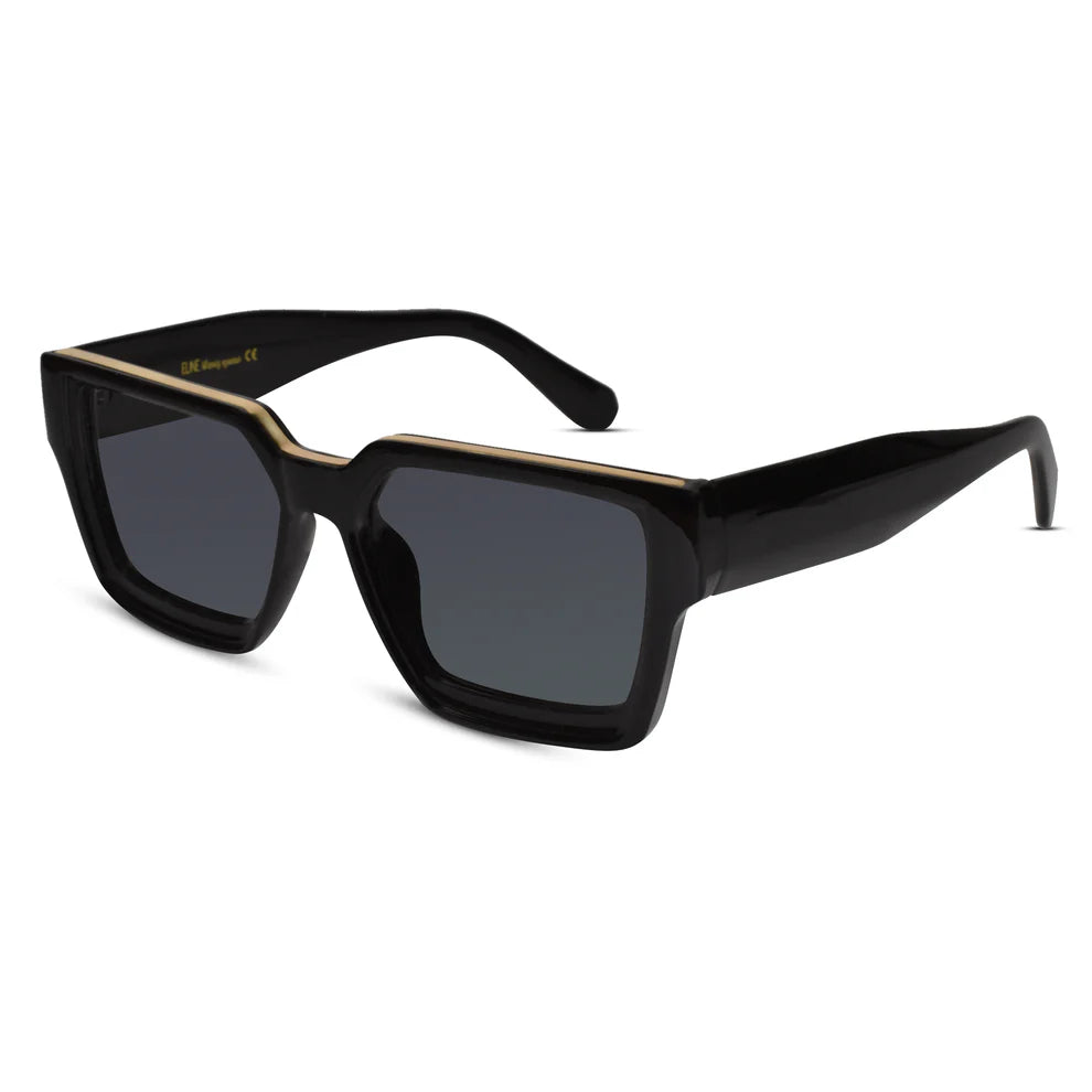 Black Bold Rectangular Sunglasses Men & Women