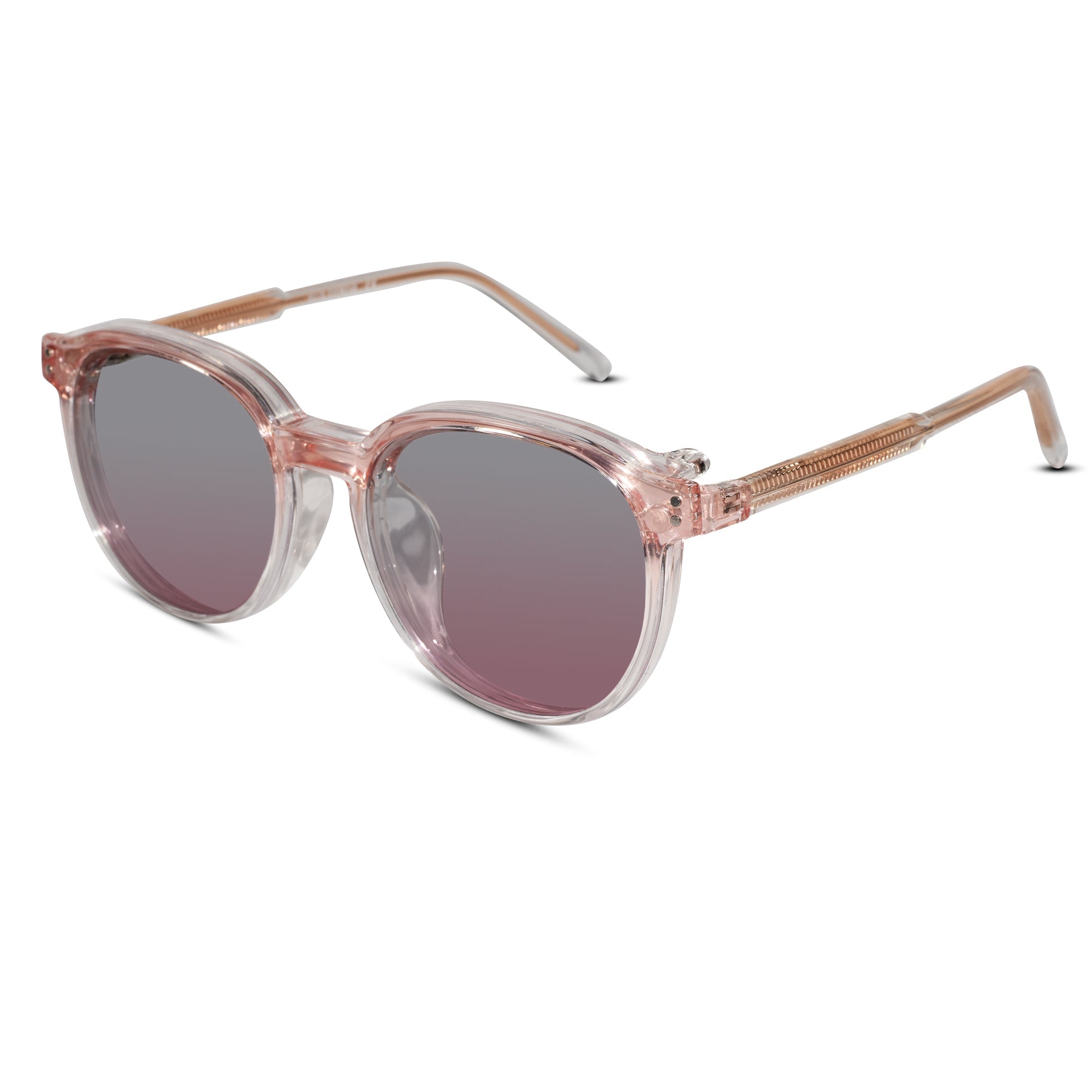 Clip on transparent round eyeglasses for men & Women