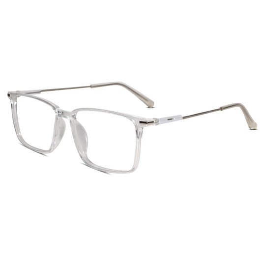Transparent Rectangular Power Eyeglasses For Men & Women